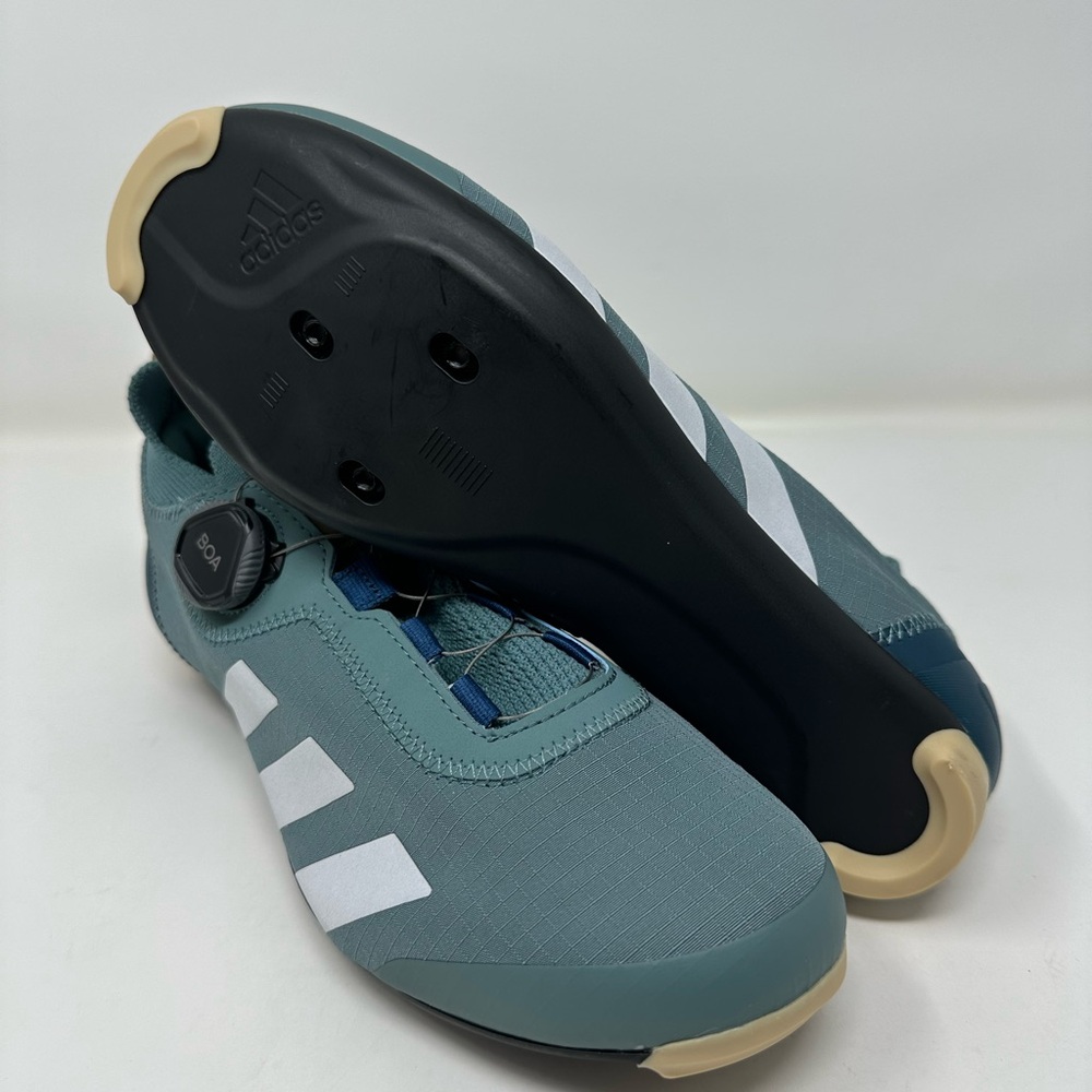 Adidas Parley x The Road Shoe Teal Green white cycling clipless